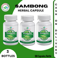 3 Bottles NatureMed SAMBONG Capsule | 100 Capsules | UTI Arthritis Diabetes Kidney Problems