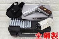 鋼製 INOKATSU COLT M1911 手槍 CO2槍 銀 實木 優惠組F 井勝 1911 柯特 MEU 45手槍