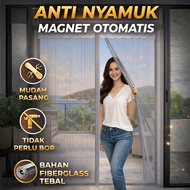 Premium Diamond Mesh Fiberglass Magnetic Curtain for Homes, Main Doors & Balconys Door Curtain Parti