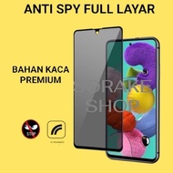 Tempered Glass Full Cover Anti SPY Samsung A37
