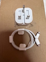 100%蘋果原裝充電器Apple USB-C 20w charger 加USB-Cto Lightning，iphone 充電線數據線