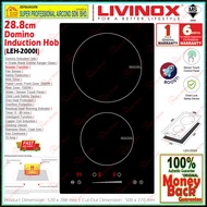 Livinox Telescopic Hood LCH-90L03 90cm Recirculation Hood / Livinox Domino Induction Hob LEH-2000I B