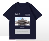 AllZ แฟชั่นผ้าฝ้ายแขนสั้นพิมพ์เสื้อยืด