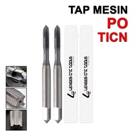 MESIN Tap Machine M5 X 0.8 HSS LEXEES Taps Machine M5X0.8 Straight PO TICN-C