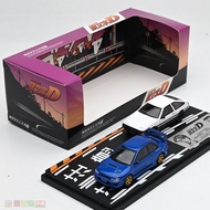 Initial D 1/64 Toyota AE86 + Subaru Alloy Diecast Car Model Toy Birthday Gift