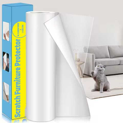 Cat Scratch Deterrent Tape Furniture Protectors From Cats Transparent Self-Adhesive Pet Training Tap