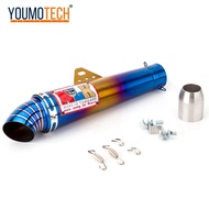 2 นิ้ว/51 มม. รถจักรยานยนต์ท่อไอเสียท่อไอเสียท่อ Universal สำหรับ LC135 mio110 rs150 Y15 Y15ZR click