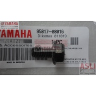 (100% ORIGINAL) YAMAHA RXZ BOLT FLANGE ASSY ENGINE BRACKET SCREW SKRU 95817-08016 100% ORIGINAL HLY 