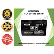 MDM M1270 SLA BACKUP BATTERY for Home Alarm Auto Gate Door Access