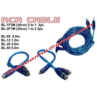 AQ Car Audio Stereo Amplifier Speaker RCA Cable Audio RCA Kabel RCA