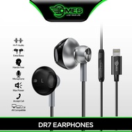 DMES DR7 Wired Earphone Handsfree Stereo Bass In Ear Earphone with One Button Control