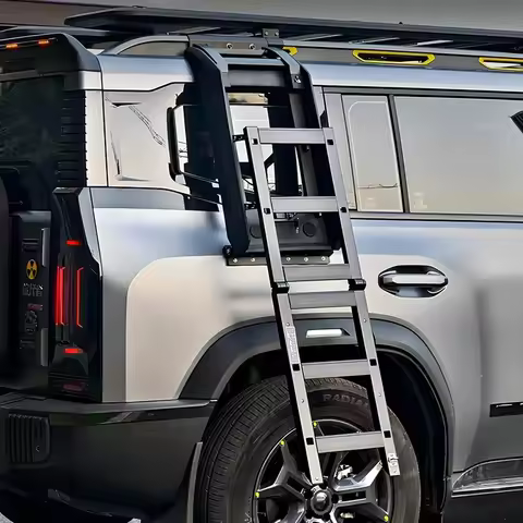 Brand New Chery Jetour Traveller T2 Roof Side Ladder Aluminum Alloy Rear Window Folding Ladder Frame