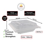 MTP CS-25L Plastic PP Lunch Box, Disposable PP Plastic Lunch Box, PP Lunch Box With Lock, Fresh Box