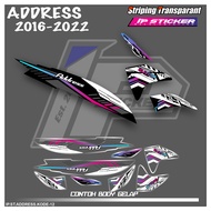 SUZUKI MOTORCYCLE STRIPING STICKER ADDRESS HOLOGRAM AND TRANSPARENT VARIATIONSUZUKI IP.STRIPING CODE