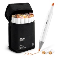 FOLIO ART : ปากกามาร์คเกอร์ Ohuhu เซต Skin Tone 24 สี - Ohuhu 24 Skin Tone colors (Honolulu Series) 