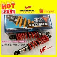 ADSOBER BELAKANG EX5 W125 W100 RXZ KRISS SUPER SHOCK ABSOBER NAMBA 270mm 330mm 340mm std