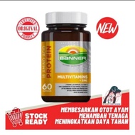 SUPLEMEN HEWAN NEW BANNER PLUS GOLD KUNING MULTIVITAMIN AYAM MERPATI PEMBENTUKAN OTOT PEMBESAR OTOT 