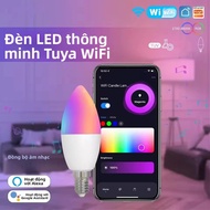 Bóng Đèn LED WiFi Thông Minh E12 5W 110V Đèn RGB+CW+WW Có Thể Điều Chỉnh Độ Sáng Với APP & Điều Khiể