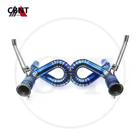 CBNT for Lamborghini Huracan EVO Spyder 5.2 LP610 LP640 Axle-back Straight Pipe without Valve Titani