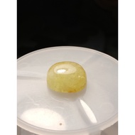 BATU BERYL KUNING YELLOW BERYL BIXBITE 8.30 CARAT CABOCHON CUT NATURAL GEMSTONE+ SIJIL+ IKAT CINCIN