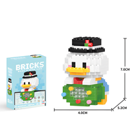 Nano Block Karakter kartun Pendant Penutup Laptop Mainan Bricks Balok Susun Edukatif Anak Mini Block