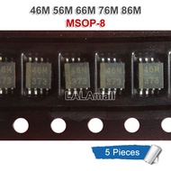 5pcs/lot 46M 56M 66M 76M 86M R46W R56W R66W R76W R86W MSOP-8 93C46 93C56 93C66 93C76 93C86 Microwire