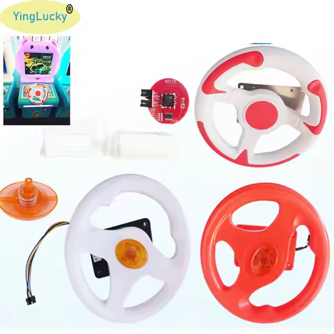 Arcade Steering Wheel for 31 in 1 Racing Car Arcade Machine for Kids Flame Flying Car Run Way TRAVEL