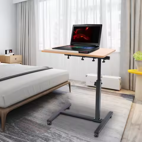 Bymaocar Mobile Standing Computer Adjustable Height Desk 58-90cm Laptop Desk Use It to Place Your Co