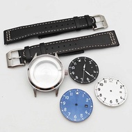 Substitute Pilot Series Case Full Set 40MM Stainless Steel Case Strap Dial Suitable for 8215/2813 Mo