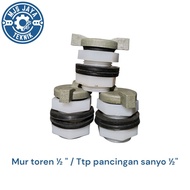 1⁄2 inch tower nut 3/ 4" external thread tap for pools, one package