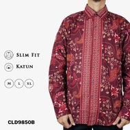 Colin Dion Kemeja Batik SLIMFIT Pria Modern Lengan Panjang Imamu