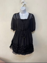 「 二手衣 」 0918 女版長袖7分袖洋裝（黑）60