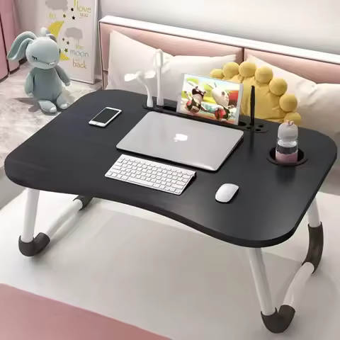 Folding Laptop Home Desk for Bed & Sofa Laptop Bed Tray Table Desk Portable Lap Desk for Study and R