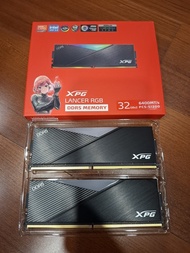 ADATA 威剛 XPG Lancer DDR5 6400 64GB(32Gx2) CL32 RGB 超頻記憶體(黑色)