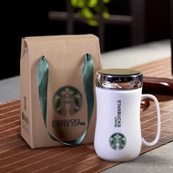 Starbucks Cup With Tea Spoon Starbucks Mug Cawan Starbucks Coffee Cup Cawan Kopi Corporate Water Mug Ceramic Mug