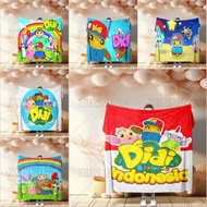 Cartoon Didi And Friends Single-Sided Printed Flannel Blanket Gift For Friends And Family