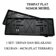Plat Nomor Mobil Timbul PLAT PUTIH MEWAH Lancip Segi Lima FREE COVER PLAT