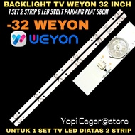 BACKLIGHT TV LED WEYON 32 INCH BACKLIGHT TV 32 INCH