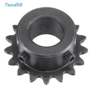 TAOS 17 Tooth Gear, 25 Chain Single Strand 1/4" Pitch Roller Sprockets, Practical C45 Carbon Steel B