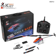 เฮลิคอปเตอร์บังคับวิทยุ WL-Toys Rc Helicopter K127 2.4g 4ch 6-aixs Aileronless Single Blade Propelle