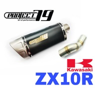 Project79 Exhaust Kawasaki ZX10R 2024 - 2025 Short Slip On Tabung Muffler Stainless Pipe Accessories