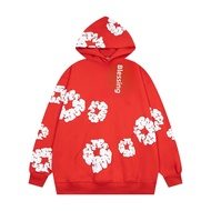 ชุดฮู้ดดี้ผ้าฝ้ายฟองน้ำสไตล์ฮิปฮอปสตรีทลำลองหลวมๆ แบรนด์ดัง DENIM TEARS เสื้อผ้าผู้ชายจากจีน