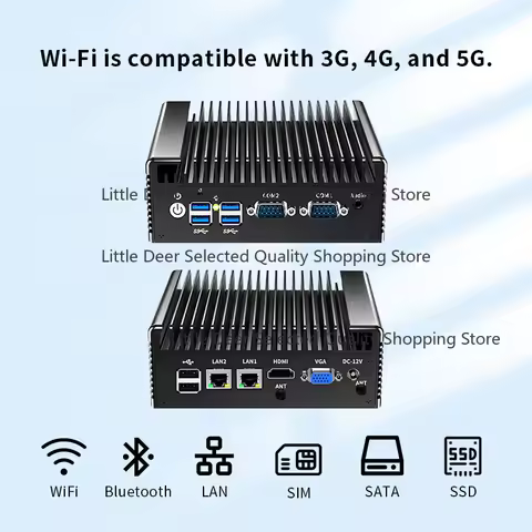 d/linux/Win10 11 Core I3 I5 I7-6/7/8th Fanless Industrial c Rail Transit with RS232 RS485 6USB 32GB 