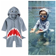 Toddler Baby Romper Swimwear 1-7Years Kids Cartoon Shark Swimsuit Boys One-pieces Swimming Suit