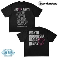 KAOS JASON RANTI WAKTU INDONESIA BAGIAN BEBAS +62 - KAOS BAND MUSIK INDIE - JASON RANTI X DONGKER -