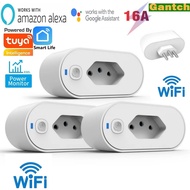 Smart Plug Tuya WiFi socket adapter Smart Life App Control Alexa Google Home Socket adapter 16A