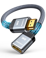 Highwings 8K 4K HDMI Extender Cable, Short HDMI Extension Cable 2.1 4K@30Hz/ 60Hz/ 120Hz, Utra high 