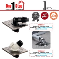 🔥ITTO🔥 GUNMETAL 4"X4" FLOOR TRAP FOR WASHING & DRYER MACHINE