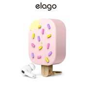 elago APP2 Ice Cream Case Compatible with AirPods Pro 2 Case Cover , Carabiner Included, Supports Wi