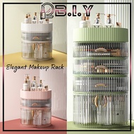 B.I.Y NEW Elegant 3-Tier/5-Tier Cosmetic Storage Box Dustproof Makeup Organizer Case With Drawer And Door 现代简约化妝品收納盒